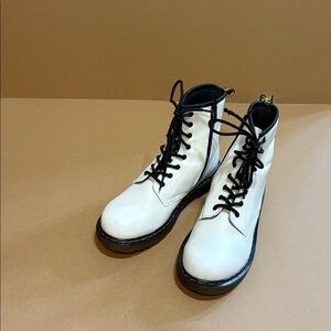 White and black Dr Martens